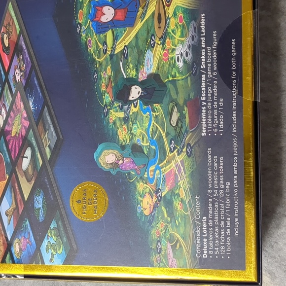 DELUXE LOTERIA & SERPIENTES Y ESCALERAS BOARD GAME 2 Pack - Picture 4 of 7